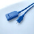 电刀负极板连接线 兼容延陵沪通维高频电刀 中性电极导联线 蓝色REM头 3M
