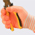 聚远（JUYUAN）13针斑马纹尼龙劳保工作线手套精密加工操作环卫搬运舒适  橙色 48双1组 