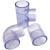透明水管三通接头弯头塑料直接PVC直通给水管鱼缸配件 三通25mm