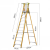 链通瑞 玻璃钢纤维平台梯电工程专用带扶手安全施工可折叠人字梯 11步梯加厚平台高度301CM 1套