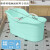泡澡桶大人浴桶洗澡桶沐浴桶浴缸洗澡盆儿童塑料浴盆全身 [加厚加高]蓝色1.2米 无盖