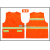 环卫工人马甲背心园林物业保洁劳务工地马甲环卫反光背心定制 桔色 XL