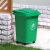 30L50L垃圾分类垃圾桶带盖家用商用四色户外垃圾箱厨余可回收物4不含税运 50L加厚桶投放标-黄带轮 +1卷8