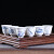 MULTIPOTENT功夫茶杯手绘陶瓷青花山水薄胎瓷主人杯（6个杯图案不同）
