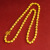 ZDCK沙金项链黄铜镀金镂空桃核项链男士时尚简约个性磨砂粗链 核桃项链60cm