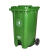 户外垃圾桶商用物业大容量分类带盖脚踏环卫桶垃圾箱厨房餐饮 70L加厚脚踏桶带轮(绿色)