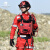 新式工作服消防服套装应急抢险救援服作训服耐磨套装套装男 蓝条腰带均码 S165100115斤