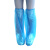 一次性防水鞋套高筒过膝塑料加厚脚套防滑耐磨下雨天室外防雨神器 蓝色40只 均码