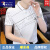 啄木鸟polo衫男士夏季新款男装高端翻领带领体恤衫薄款上衣T WE24021白色 M90-105斤