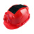 FSMZ 安全帽 双风扇太阳能充电两用 ABS夏季防暑降温头盔 工地空调帽 DF04e-R5000 红色