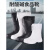EVA白色食品卫生靴加绒食堂厨房工厂专用雨靴防滑耐油高筒棉水鞋 高度36cm左右：白色(牛筋底-不加棉) 37