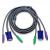 ATEN 宏正 2L-5001P/C 1.2M PS/2接口切換器线缆 提供HDB及PS/2信号接口(计算机及KVM切换器端) 			