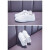 TTPMER男女儿童韩版帆布鞋大中小童白色板鞋春秋饼干底表演透气童鞋 007白色 23码(内长160mm)