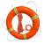LISM适用于PVC泡沫救生圈应急船用专业防汛实心塑料游泳圈带救生绳大 PVC泡沫圈+8mm30m反光绳带
