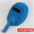 半自动手持式电焊面罩氩弧焊焊工面罩防飞溅隔热防护面具电焊帽 蓝色塑料：半自动面罩