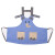 仁聚益定制幼儿园亲子班幼教老师画画logo可爱罩衣 蓝色大象S身高8090CM