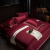 菲乐普（fellerpu）欧式S180长绒棉纯棉四件套全棉刺绣贴边被套床单高级感床上用品 酒红 2.0m床单款四件套