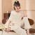 婉芹睡衣女士夏季韩版短袖长裤可爱卡通宽松休闲家居服套装可外穿 A414 M80-斤