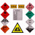 安全告示 危险品车贴牌消防安全警示牌标识标志提示牌PVC铝板定做 铝板+反光膜 30x40cm