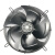 微光外转子轴流风机YWF4E/4D-300/350/400/450冷库冷干机风扇380V YWF4E-250S(220V) 吸风款