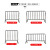 304不锈钢铁马护栏移动施工隔离栏定制地铁商场活动安全防护围栏 304（32/19管）1.2*2米