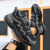 LEOSOXS品牌高品质吸膜底老爹鞋夏季新款运动潮鞋透气网布休闲鞋厚底潮鞋 米色 39