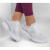斯凯奇女鞋运动鞋DLux织物跑步鞋训练减震透气时尚新款增高轻便百搭 WHI 7 /37码
