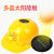 卡莱文风扇安全帽工地夏季太阳能空调安全帽带风扇充电透气头盔遮阳防晒 黄色遮阳帽