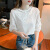漫蒂薇夏装新款女2024最新款小个子百搭雷丝衬衫蕾丝法式上衣夏季短袖 白色 XL