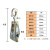 电力滑车吊钩式专用电力起重滑轮吊环式钢轮轴承钢丝绳镀锌吊滑车 1T单轮吊钩式