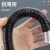 耐盾高 金属波纹管 包塑金属软管穿线管蛇皮管黑色 阻燃加厚-内径125（10米）