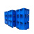 塑料卡板箱超大号封闭式大号工具箱叉车塑料物流箱大箱式塑料托盘 1200*1000*780封闭式(蓝色)