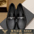 AEXP阿玛EA7XP尼旗下漆皮豆豆鞋男韩版时尚休闲皮鞋一脚鞋驾车鞋 39