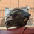 礼丝汀摩托车男全覆式双镜片揭面盔四季旅行拉力蓝牙全盔3C认证 黑银镀彩+彩尾 M