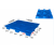 吹塑九脚塑料托盘物流卡板叉车板工业托板仓库用防潮垫板地牛拖盘 蓝色1400*1000*150mm13公斤