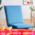 L&S懒人沙发可折叠单人坐垫休闲飘窗椅床上靠背椅带腰枕 TM-1 蓝色