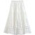 LPOX白色半A字中长款半身裙女蓬蓬可爱显瘦百褶伞蛋糕潮 白色半身裙 XL
