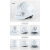 南盼 A 夏季透气安全帽新国标反光条ABS五筋透气矿工帽 白色