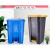 垃圾桶大号商用带盖大号垃圾箱脚踏脚踩环卫户外垃圾分类厨房 变形金刚70L绿色