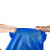 庄太太【80*100cm特厚/10只】航空垃圾袋蓝色大垃圾袋大号手提式自动收口抽绳收纳袋ZTT-HKHF01