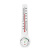 德力西温度计家用室内温湿度计精准挂壁式婴儿房室温计温度湿度表 【圆盘款】Dm-1043 白色