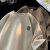 蔻玥美式重磅t恤男320g高克短袖款夏季复古潮刺绣宽松上衣服麂皮半袖 白色 M