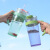 希乐水杯便携吸管塑料杯夏季网红办公室男女学生大容量杯子把手 娇嫩紫 850ml