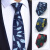 啄木鸟（TUCANO）领带男士高端结婚新郎蓝色手打复古西装正装休闲商务设计感 蓝色条纹