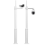 视明通（COMPCCTV）SMT-ZH7635 监控立杆3.5米加厚摄像头吊装立装枪机高速球立柱支架室外道路小区监控杆子