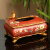 美式复古客厅纸巾盒摆件创意家用茶几陶瓷纸抽盒欧式餐桌抽纸盒 卡蜜尔款