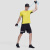 迪桑特（DESCENTE） 弹力面料 健身训练  男子运动紧身衣短袖T恤 柠檬黄 -LM L