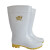 白色雨鞋耐油防滑耐酸碱低中高筒雨靴加厚牛筋底级专用雨鞋 中筒 35