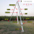 通信杆铝合金立杆机电力三角立杆神器人字抱杆水泥立电杆工具扒杆 10米杆三角立杆机加厚
