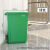 商用垃圾桶大容量家用餐饮办公室厨房超大方形户外40升大号垃圾箱 10L绿色长方形桶